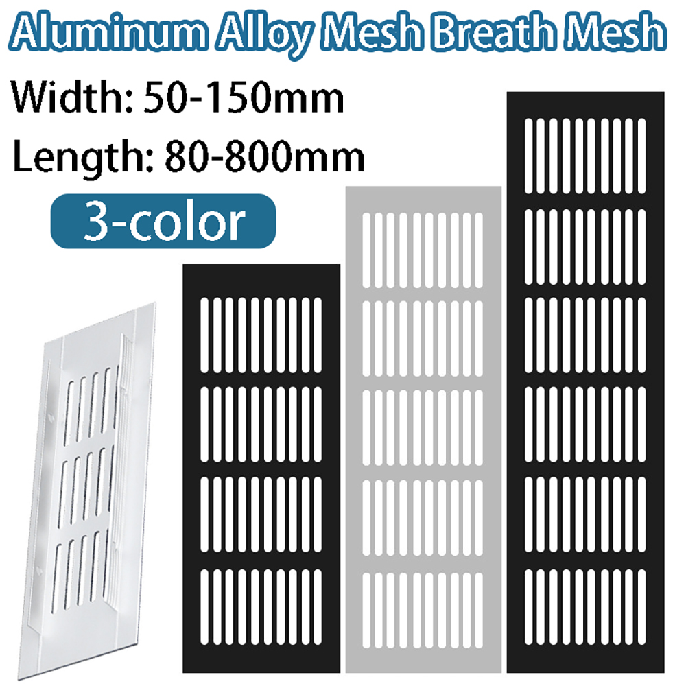 1Pcs Width 50/60/80/100/150mm  - Ventilation Grille Aluminum 评论和价格