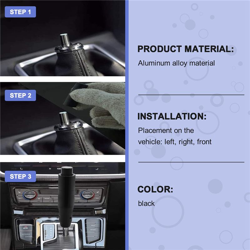 AU33-Car Auto Shift Knob With  - Knob Aluminum 评论和价格